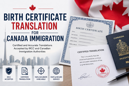 Birth Certificate Translation for Canada Immigration